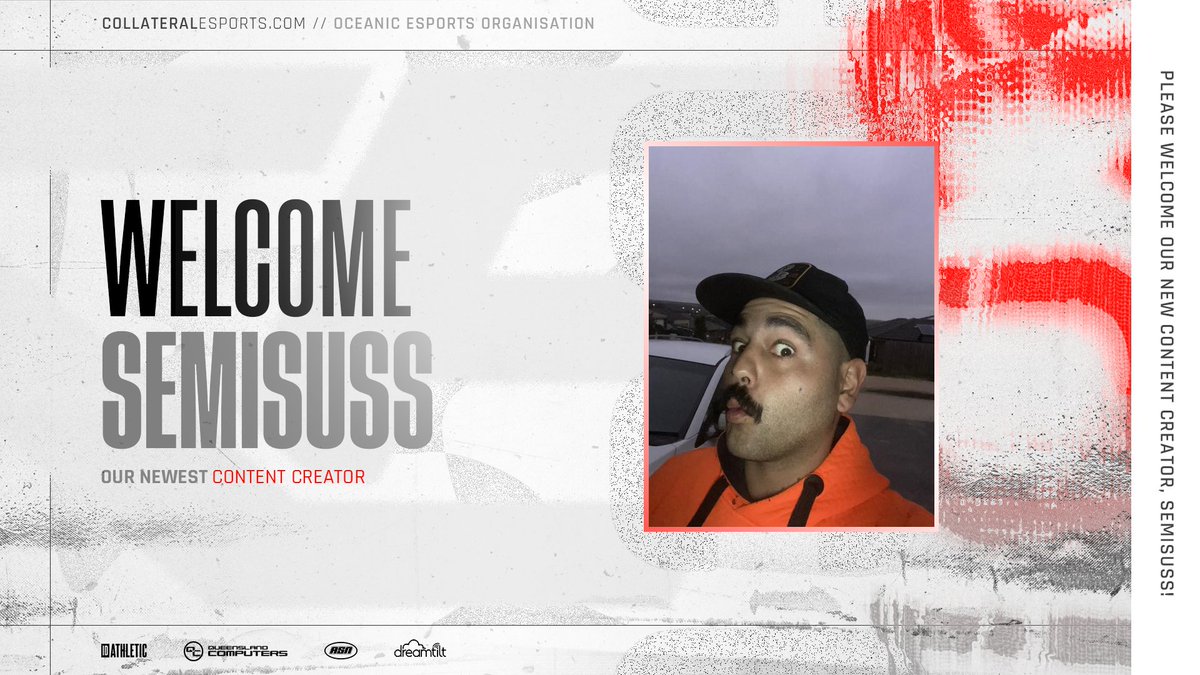 CollateralORG's tweet photo. [#ANNOUNCEMENT]

We are proud to announce and welcome in @semisuss to the Collateral Content Team! Suss is a super laid back bloke and his streams are hilarious! 

Be sure to check out all of his socials! ⤵️
https://t.co/AINNJUGUEA

#COLLATERALDAMAGE | #CONTENT https://t.co/NrUqfR50I3