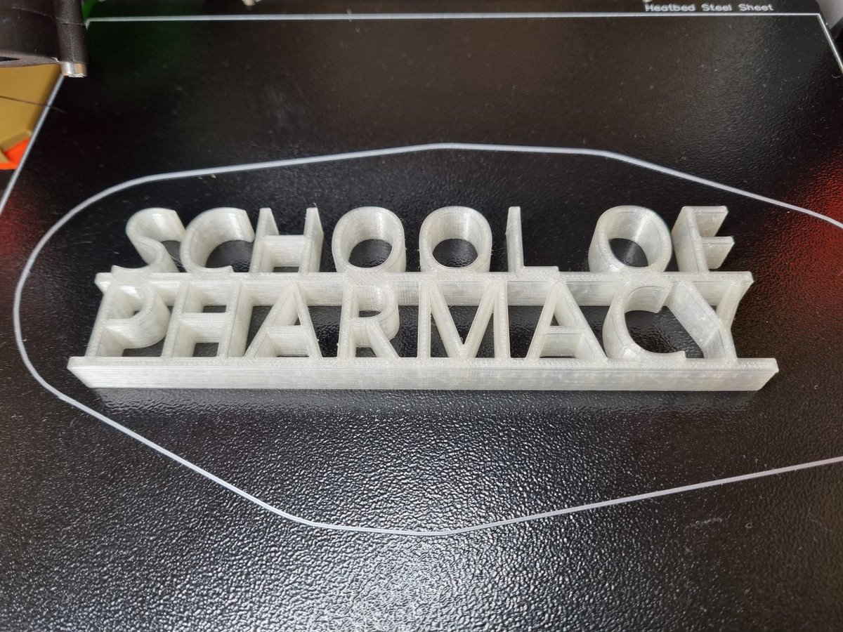 KruegerL_'s tweet photo. @popatlab printed with PLA filament made in house with the @3devohq Composer 350! Now to switch polymers and add some drugs :) https://t.co/JzbSfHzOPO