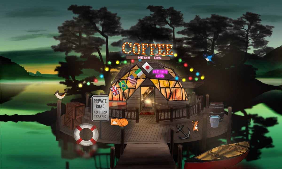 He Yah! Things are not looking so great on earth is it? Looks like y'll could use some strong coffee ☕️. Transport yourself to Heyah world and grab some? We have the most delicious matcha espresso fusion. Just sayin..Follow us and get some! #NFTs #NFTCommunity #nftcollector