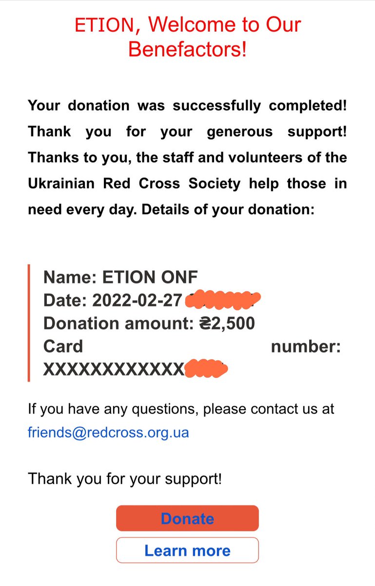 etionloversclub's tweet image. 우크라이나를 위해 소액이지만 온앤오프 이션의 이름으로 우크라이나 적십자에 기부했습니다. 하루 빨리 사태가 나아지기를 소망합니다. 🙏🇺🇦

#PrayingForUkraine #ONF #ETION #온앤오프 #이션