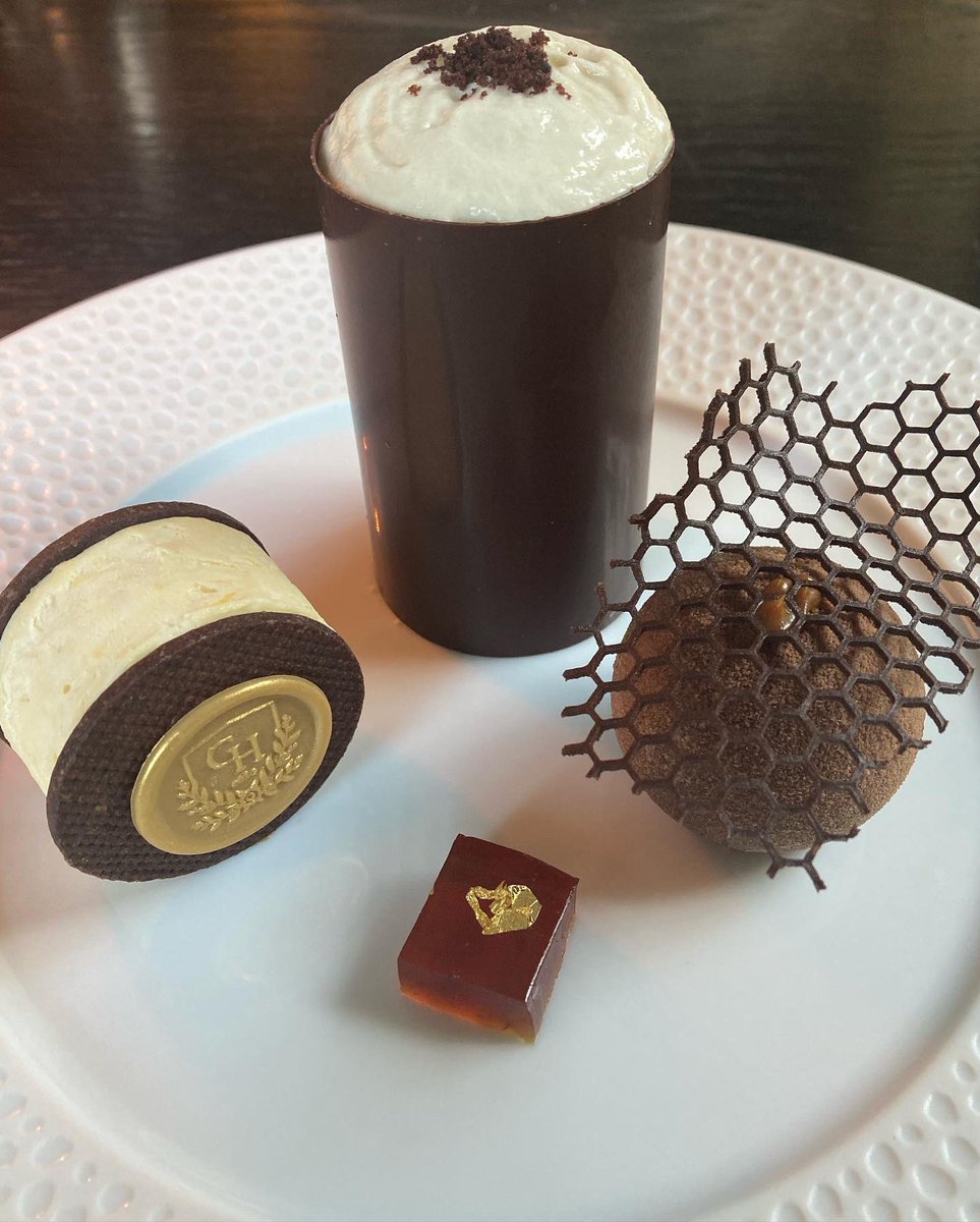 We could probably all do with a light light distraction today so have a couple of shots of the impressive desserts and part impressive chocolate work from my lunch at Fletchers. (The rest of my pics are now up on Instagram where I’m also <a href="/jayrayner1/">Jay Rayner</a>)