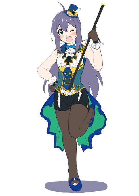 クローバー衣装全員分欲しい…って言いながら描いてる 