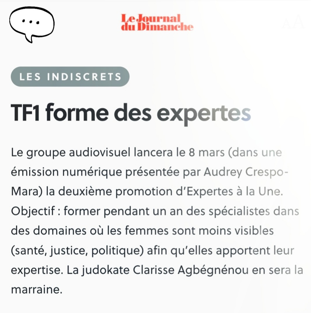 ChChiroux's tweet photo. #ExpertesàLaUne @GroupeTF1
📌#DontMiss 📅 8 mars ⤵️
Lancement 2ème promotion.
Emission digitale @audrey_crespo
Après #ElisabethBadinter @Gnougnou25 marraine d'honneur de la promo2 👠🥋
😉 #indiscrets @leJDD ⤵️ https://t.co/bnP7DzkJpz