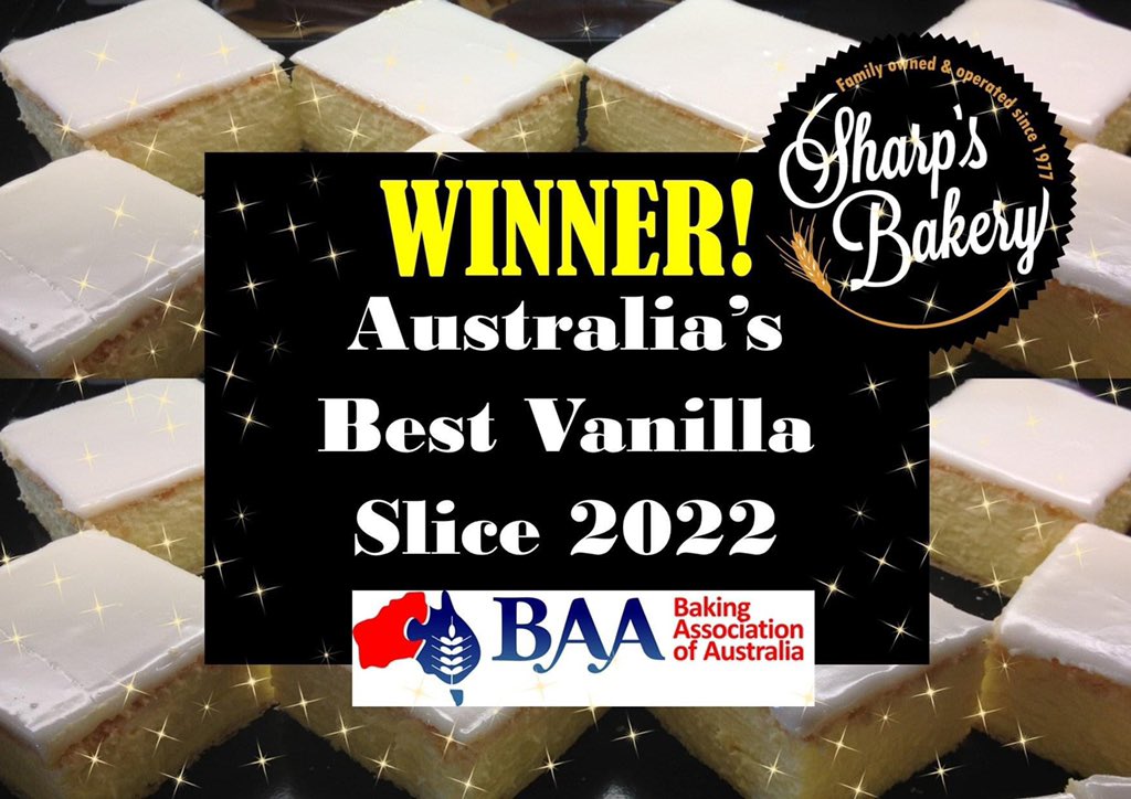 Sharpsbakery's tweet photo. Over the weekend the Baking Association of Australia held their annual Baking competition!
We are thrilled to announce that we’re 
AUSTRALIA'S NUMBER ONE! 🏆
Congratulations to all other award winners and a big thank you to all the companies that get behind to sponsor this event. https://t.co/D6S93sNZXG