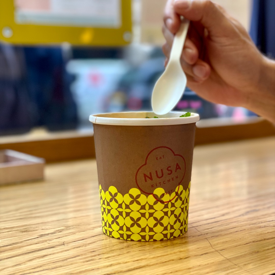 Our soup menu changes each week - we serve 6 soups with 3 vegan &amp; vegetarian options. 🍲🌱

Cooked in our kitchen with natural ingredients, we follow traditional recipes to the tee to provide that hearty-ness to your day. 🍵
#nusakitchen #soup #soupseason #vegansoup