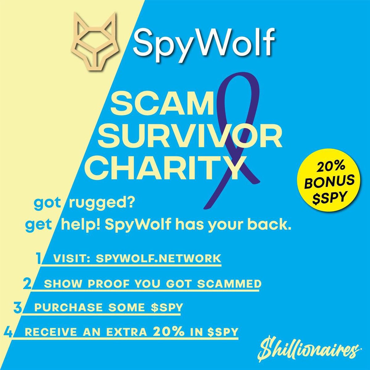 <a href="/spy_wolf2020/">SPYWOLF_FAN</a> <a href="/WatcherGuru/">Watcher.Guru</a> <a href="/SpyWolfNetwork/">SPYWOLF</a> You've never seen a project like ours. Cleaning up the BSC from scammers, giving holders a nice passive income in BNB and educating investors on how to avoid scams through unique tools. Just what the BSC doctor ordered
<a href="/SpyWolfNetwork/">SPYWOLF</a> 

 #SpyWolf #BSC #Crypto #Binance