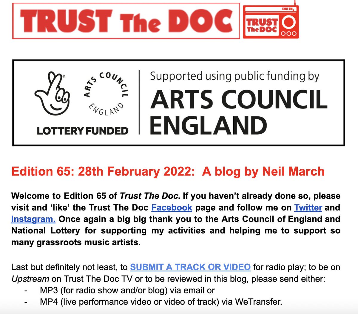 Ed 65 TrustTheDoc ft: Live reviews - @belgraveroadrec x @josieofmusic @GabrielleSey @Colorvoxband #TheFragileStates @lfwpromotion @PrjctCONCUBINE @Legpuppymusic @Palindrones1 #Megalash + News & Info on what's happening in grassroots independent music. demerararecords.com/trust-the-doc