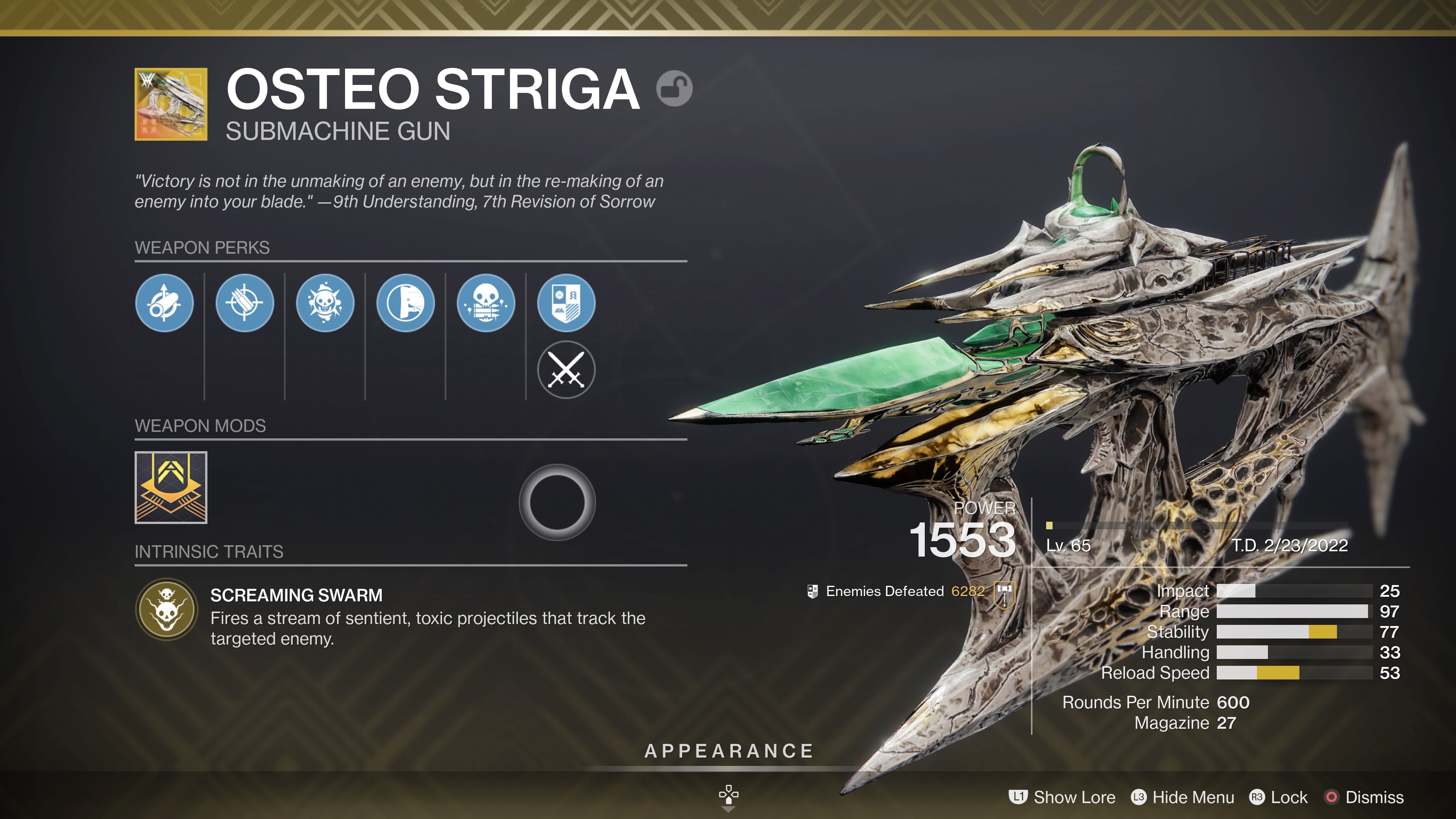Остео Стрига Destiny