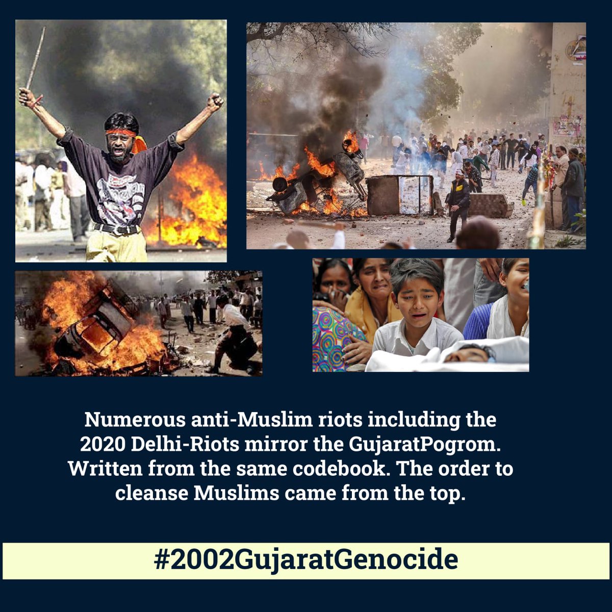 Muslims were burnt alive in Gujarat, there was a well-planned effort in amassing cylinders to set fire to Muslim houses and business firms, now RSS is planning to extend this brutality to other states. #2002GujaratGenocide https://t.co/uMq0th8aNk