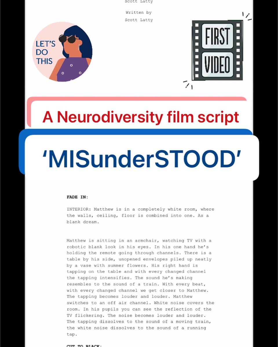 NeurodiverseFa1's tweet image. ‘Misunderstood’ film script has had a ‘makeover’. Well, it’s taken a different direction, which with the help from James Murphy (man in pictures) &amp;amp; Rosie Bilton (a professional writer), the script is being developed as we speak. A few other characters appearing. #PilotScript