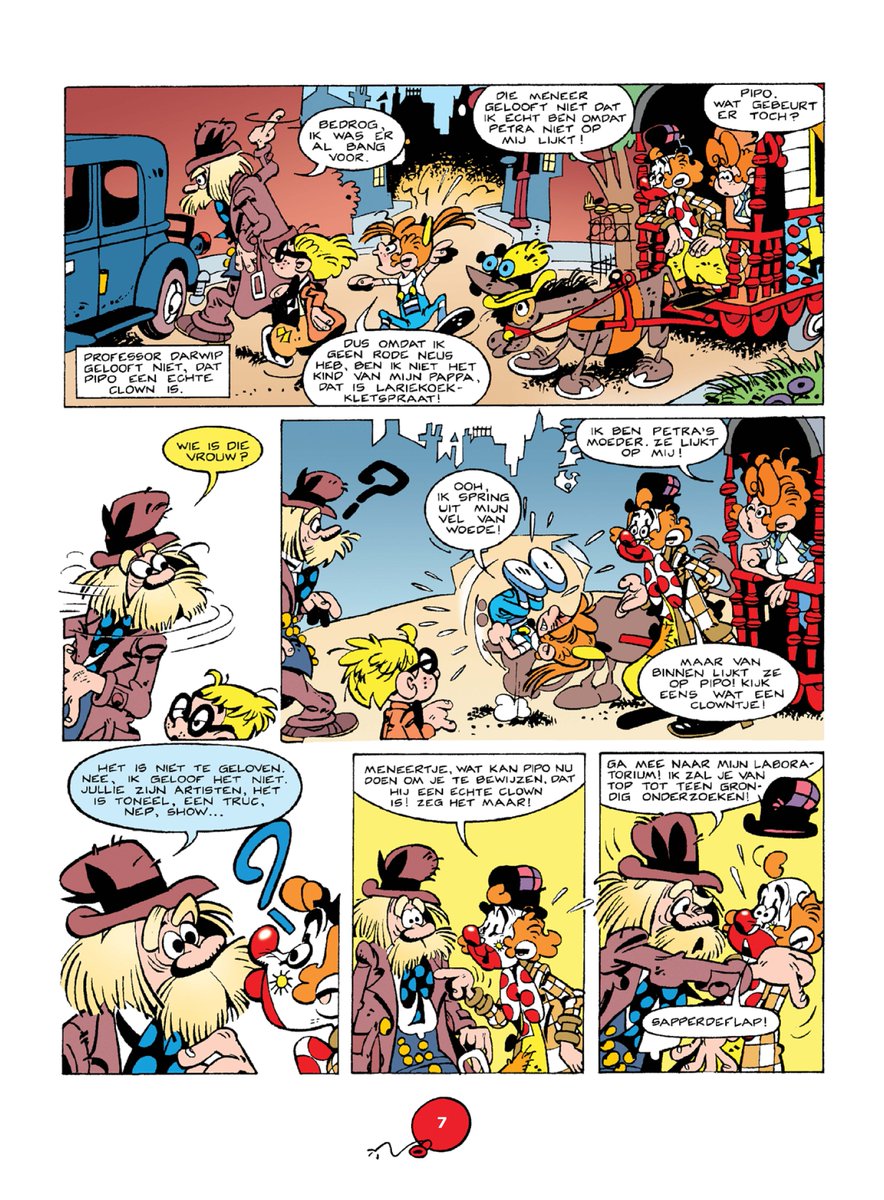 Sapperdeflap! Pipo gaat over de hele wereld op zoek naar de plaats waar hij eigenlijk vandaan komt. Jong (een clown is van alle tijden) en oud (een nostalgische duik in het verleden) zullen aan dit album veel plezier beleven!
stripwinkel.nl/product/pipo-e…