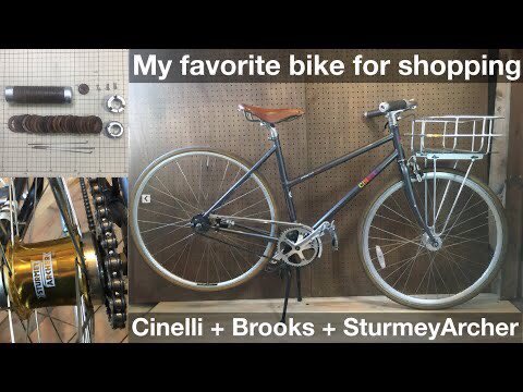 Introducing my shopping bike and care for the leather grips (Chinelli + ... youtu.be/oCfx49YXPt4 @YouTubeより