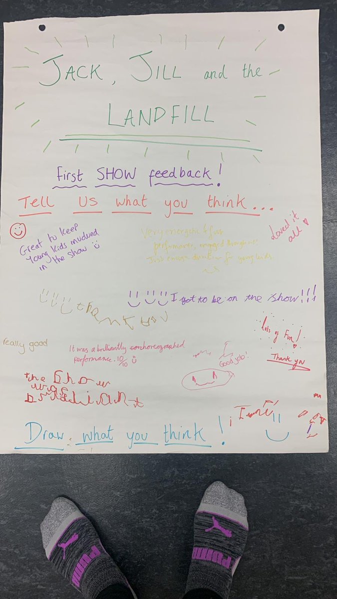 Feedback from this afternoons show at @BarnsleyCivic!🤩

🌍Our next performance of ‘Jack Jill and the Landfill’ will start at 3pm today!

To buy tickets: civicbarnsley.ticketsolve.com/shows/873629324

#Puppetry #ChildrensTheatre