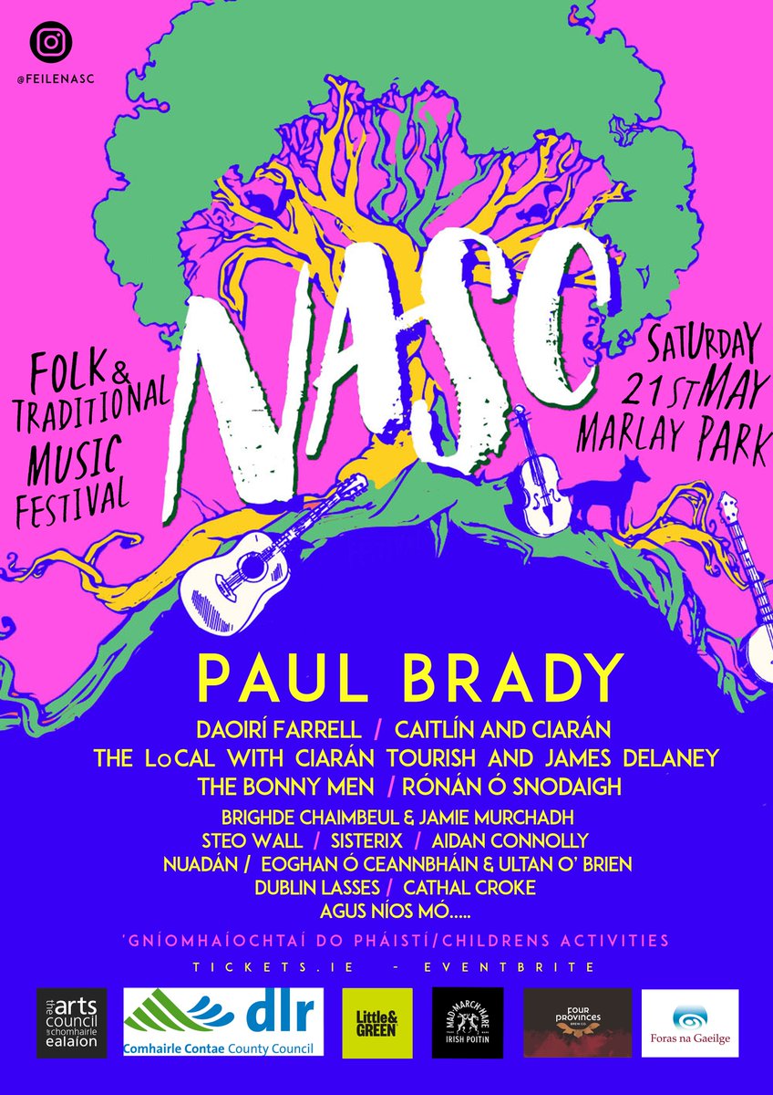 May 21st - Marlay Park - Early Bird Tickets available for 1 more day. ... #ceol #folkfestival eventbrite.ie/e/243523123217