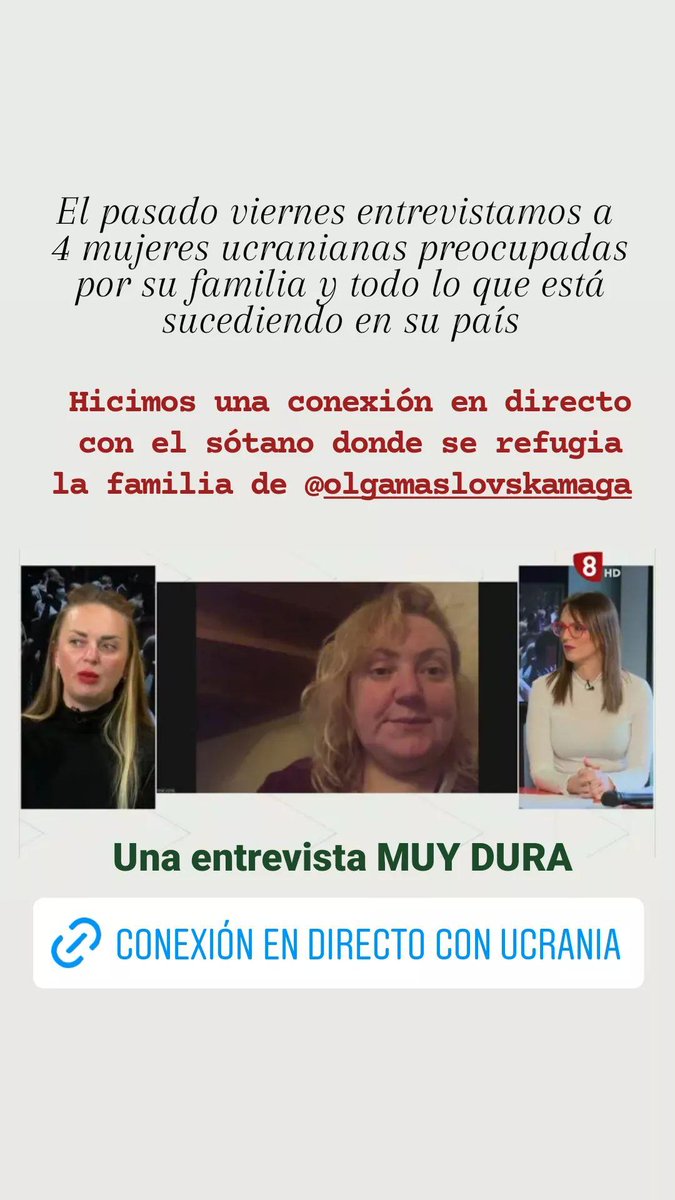 Acostumbrada al género entretenimiento, esta es la entrevista más dura que he hecho nunca...

youtu.be/OkMAPor8IA0

#Ucrania <a href="/La8Leon/">La8 LEÓN</a> #leonesp