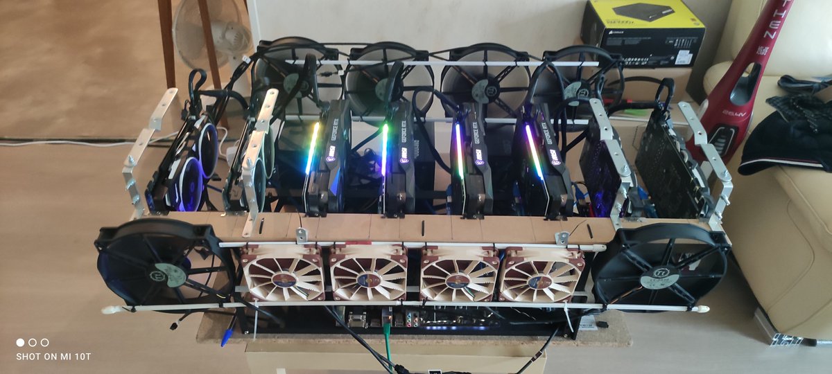 ScredClub's tweet image. - 4x GTX 1070Ti
- 2x RTX 3060Ti
- 2x RTX 3070Ti