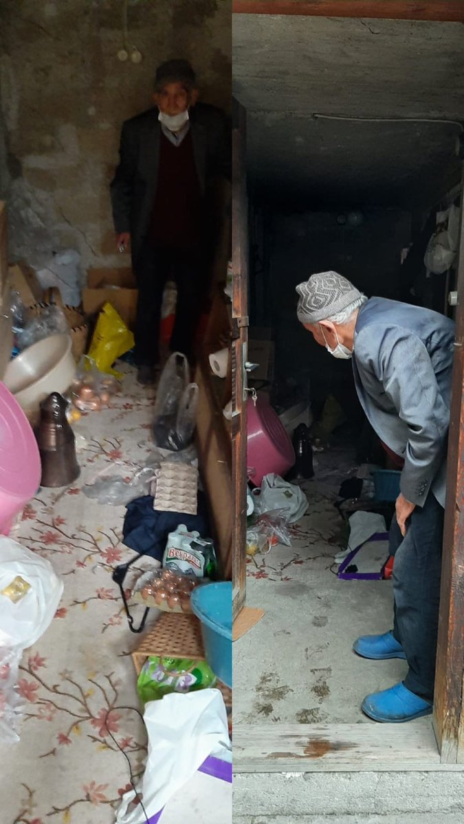 selamun aleyküm kardeşler bu gün muhammed dede ile tanıştık, eşi yakın zamanda vefat etmiş. yalnız yaşıyor ve yaşadığı yer çok kötü durumda, kendisi odun ve kömürden başka hiçbir şey istemiyor. destek vermek ve bilgi almak isteyenler dm atabilirler.