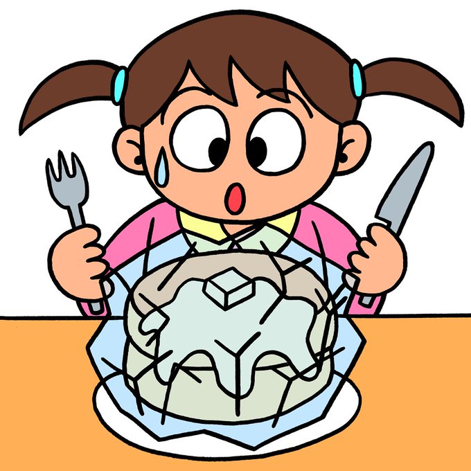 ケーキのtwitterイラスト作品