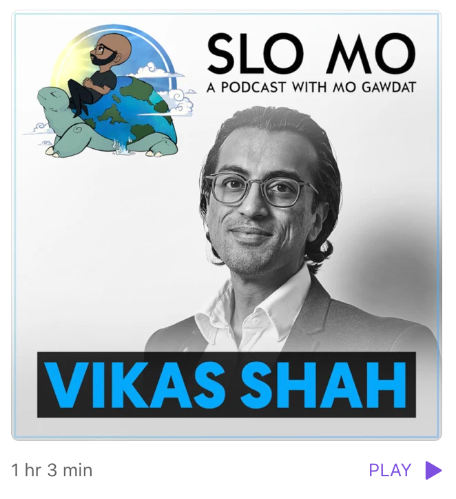 Dr. Vikas Shah MBE DL (@mrvikas) on Twitter photo Mo Gawdat Invited Me Onto His Brilliant Show, 'Slo Mo,' to Talk About, "How to Embrace Pain to Give Life Beauty and Why Success Can Be Deceiving" <a href="/MGawdat/">Mo Gawdat</a> <a href="/Solveforhappy/">Solve for Happy</a> #SloMo
Listen on <a href="/ApplePodcasts/">Apple Podcasts</a>: podcasts.apple.com/gb/podcast/vikā¦
Listen on <a href="/Spotify/">Spotify</a>: open.spotify.com/episode/3bGlmR⦠Mo Gawdat Invited Me Onto His Brilliant Show, 'Slo Mo,' to Talk About, "How to Embrace Pain to Give Life Beauty and Why Success Can Be Deceiving" <a href="/MGawdat/">Mo Gawdat</a> <a href="/Solveforhappy/">Solve for Happy</a> #SloMo
Listen on <a href="/ApplePodcasts/">Apple Podcasts</a>: podcasts.apple.com/gb/podcast/vikā¦
Listen on <a href="/Spotify/">Spotify</a>: open.spotify.com/episode/3bGlmRā¦