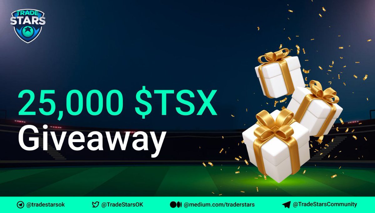 🚀 Airdrop: TradeStars
💰 Value: 25 $TSX
👥 Referral: 100 $TSX
📊 Exchange: Pancakeswap, Uniswap, MEXC
📘 IDO: ZeroSwap, Bscpad
📒 Partnership: Polygon, Coin98 Wallet
📅 End Date: 12th March, 2022

Talk with the Telegram Bot
t.me/TradeStarsAird…

#Airdrop #Crypto #Airdrops