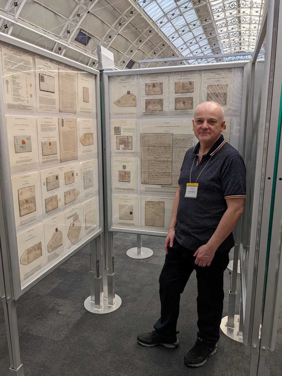 And the #London2022 Grand Prix Nation winner Howard Hughes for his exhibit 'The Maltese Cross' which was awarded a Large Gold (97) and pipped Simon Beresford-Wylie to the winners prize. Well done to Howard! #philately