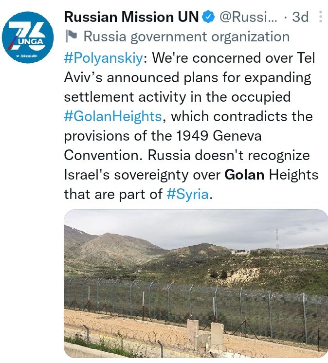 JonathanBerim's tweet photo. HIPOCRESÍA: la delegación rusa en ONU, mientras invaden Ucrania, tiene el tupé de condenar a Israel por "invasor" y de determinar arbitrariamente cuál debe ser la capital del país hebreo. Ya que estamos: la sesión de la #ONUInutil "urgente" por Ucrania será recién el jueves. https://t.co/01gIjIU6YA