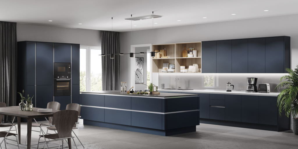 UnitsOnline's tweet image. unitsonline.co.uk/true-handleles… - View our selection of German inspired true handleless kitchens, including the fabulous Vivo, Zola and Porter all shown here.  These kitchens feature a unique hidden rail giving the ultimate slimline modern look. 
#kitchens #truehandleless #unitsonline