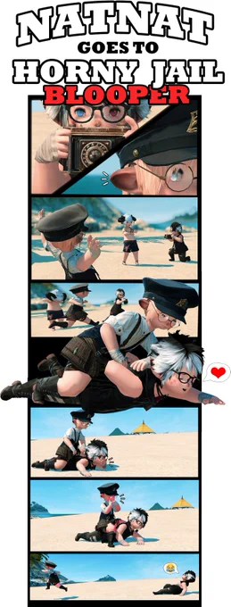 Ahh yes... How can we forget the blooper :3(made by @/Bee_ffxiv)  