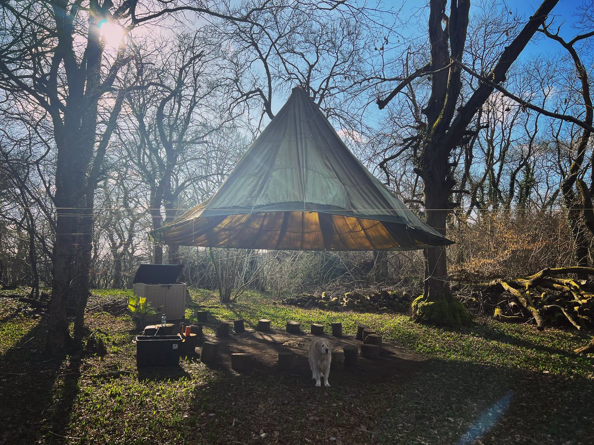 The parachute is back up in The Fresh Air Club woods after the storms ready for a few birthday parties that we have coming up in March ❤️🌳🔥🎉
#woodland #woodlandparty #outdoorparties #outdoorparty #bushcraftparty #kidsoutside