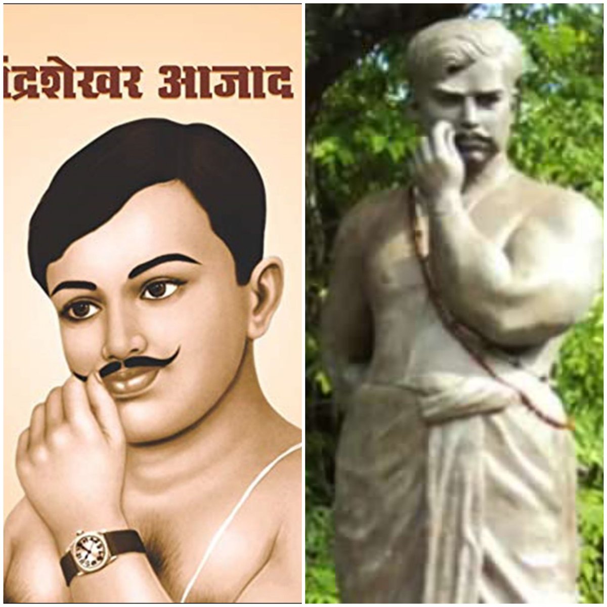 aniket_singham's tweet photo. Chadra shekhar sitaram tiwari (chandrashekhar azad ) under its new name of hindustan socialist Republican association (HSRA) he was born on 23 July 1906 madhya Pradesh india his mother's name jagrani devi father's name sitaram tiwari he died 27 February 1931 https://t.co/zrHAOuRBJV
