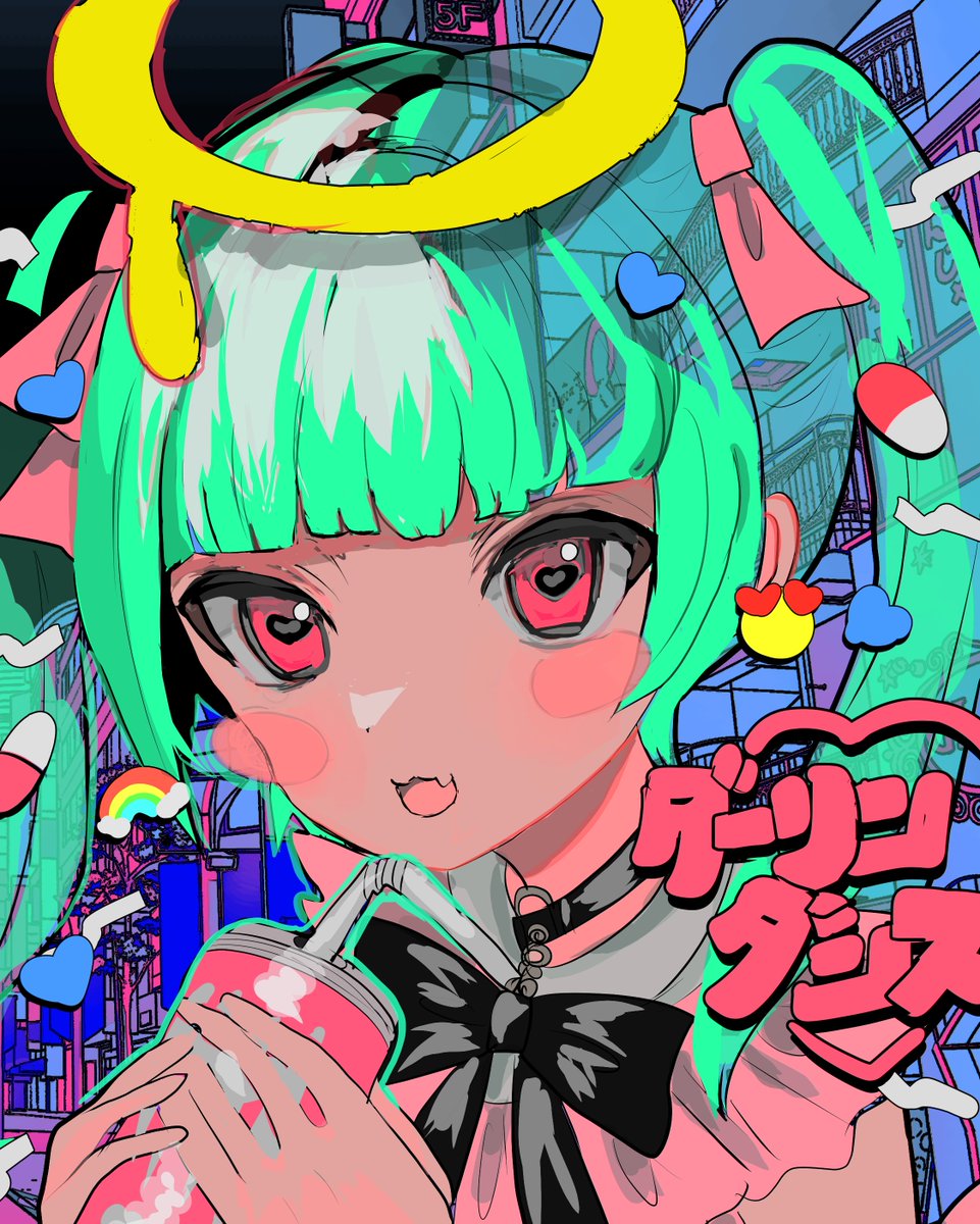 初音ミク「#初音ミク  ダーリンダンス 」|藻前まっく/momae macのイラスト