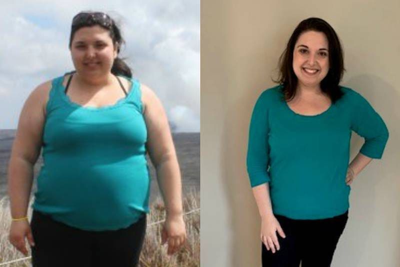 RESURGE ' Another before and after. TYPICAL. But damn, we took this stupid picture today and I was like, “DANG, LOOK WHOS GOT A WAIST ??? '⁣⠀⠀⠀⠀

#loseweightfast #loseweightnow #weightlossjourney #weightloss #diet #igweightloss