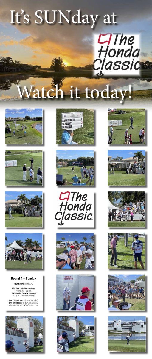 It's SUNday at the HONDA CLASSIC. Watch the excitement today! ... mailchi.mp/e453eed230fc/i…