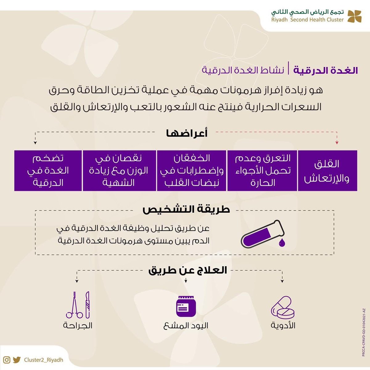 KFMC_RIYADH's tweet photo. أعراض نشاط الغدة الدرقية !

#مدينة_الملك_فهد_الطبية
#تجمع_الرياض_الصحي_الثاني https://t.co/3PLlHM2aV1