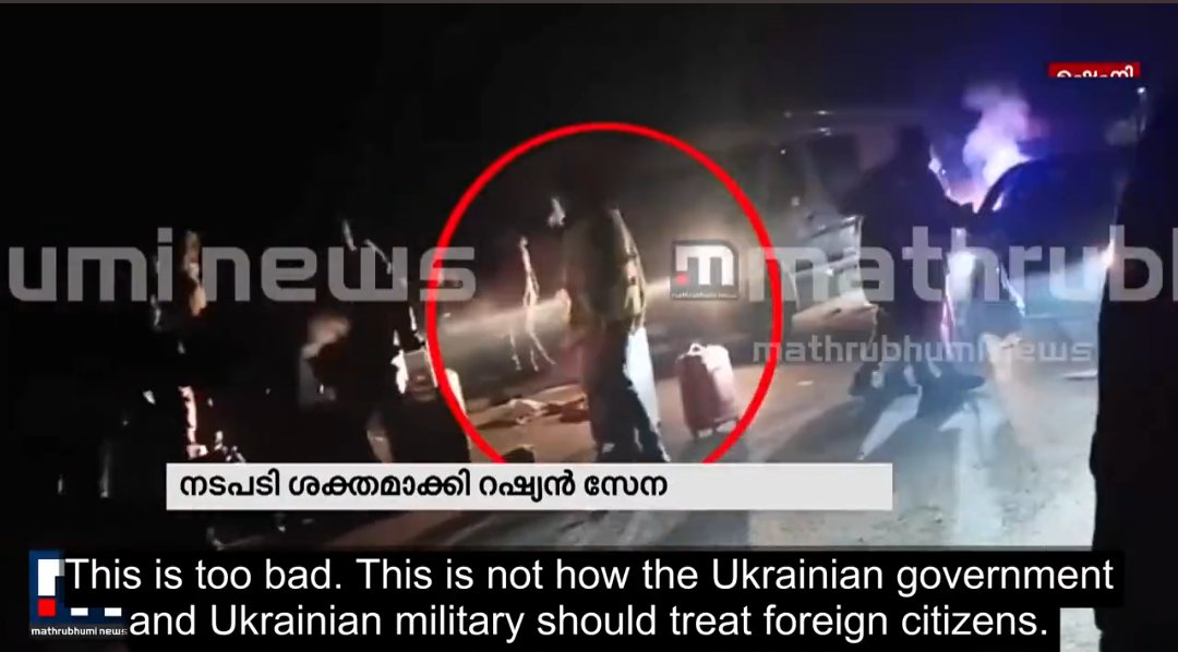 "Angel, an Indian student, can be heard saying on a video that she and her friend were pushed and beaten.

Adding that the police tried to ram their vehicles into the group of students, Angel said that Ukrainian soldiers did not care that students fell."

thenewsminute.com/article/shots-…