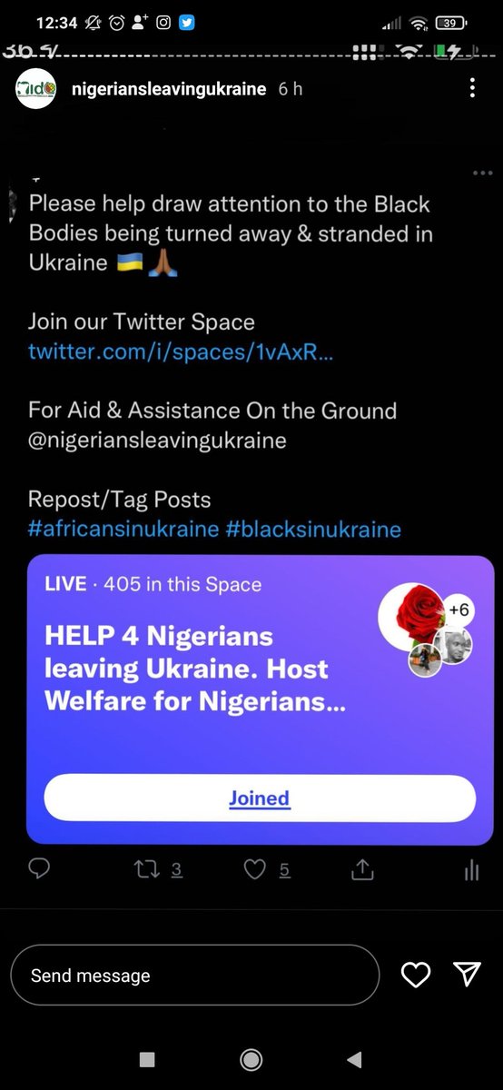 Tejisyourenemy's tweet photo. Go follow the Instagram account of, Nigeriansleavingukraine, the current twitter space below. It is actively following the segregation happening to the black diaspora in Ukraine and is providing support: 
@ nigeriansleavingukraine https://t.co/ZxWlPm6bFV

https://t.co/CfsSQ87b0I https://t.co/ayIbJvlju2