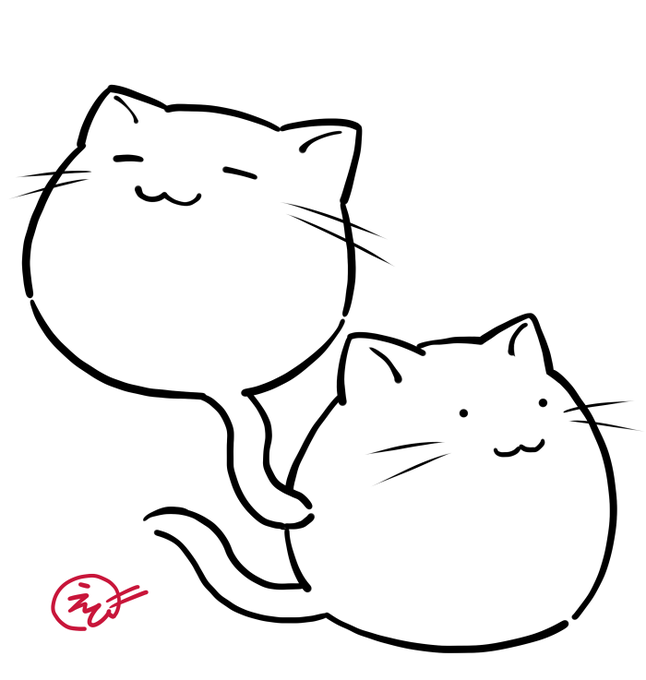 シンプルの限界にチャレンジ。和菓子っぽい。
#原型師さんにフィギュア化してほしいイラストを絵描きさんが垂れ流す 