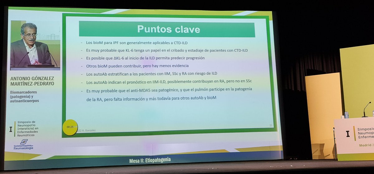 ry_susana's tweet photo. Ecos del magnífico curso de Neumopatias intersticiales en enfermedades reumáticas #neumoint22 de @SEReumatologia que concluyó ayer y demostró la gran capacidad de trabajo de distintas pero complementarias especialidades en beneficio de pacientes reumáticos con enfermedad pulmonar https://t.co/mVd72IStqY