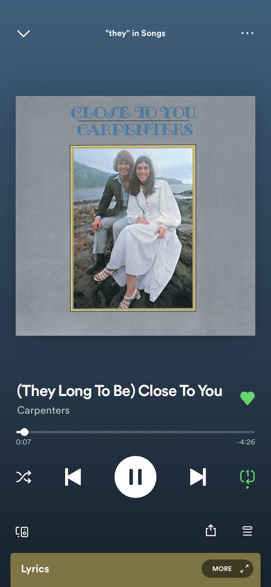 RamluahsangiF's tweet photo. Always 🎶🎧#thecarpenters #closetoyou #theylongtobe 🤍🤍🤍 https://t.co/tPJNhN2qeI