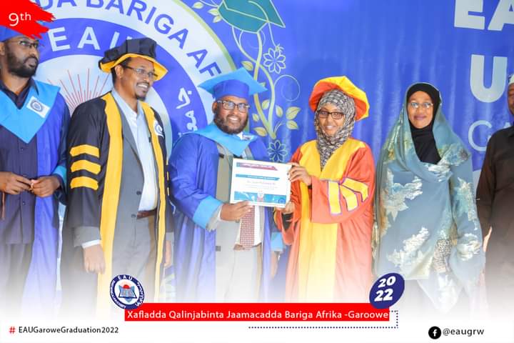 eaugrw's tweet photo. Our dear respected professors remain a central theme in our efforts to produce an intellectual, contributive, and innovative graduates who take up the responsibility of rebuilding the  nation.

Honoring them, is honoring the dignity of Somalia's future.

#EAUGaroweGraduation2022 https://t.co/iWYd9lI5An