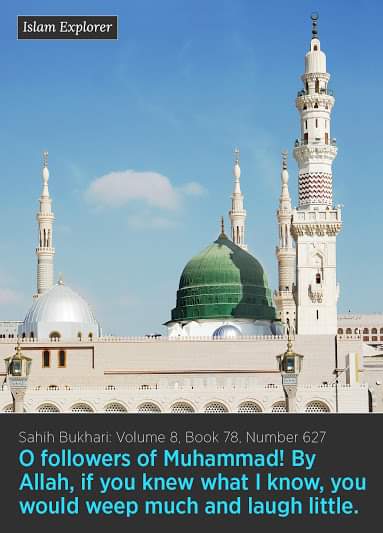 ImanJannah29's tweet image. O followers of Muhammad! By Allah, if you knew what I know, you would weep much and laugh little. [Sahih Bukhari]

#Allah #IslamExplorer  #Hadith #Quran #Islam