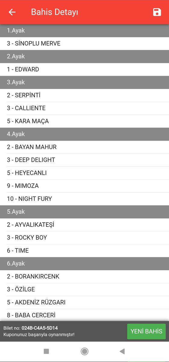 İzmir 1. 6lı ganyan tahminim 
Tuttuğunuz ganyan olsun sevgili dostlarım 🏇🏇🏇