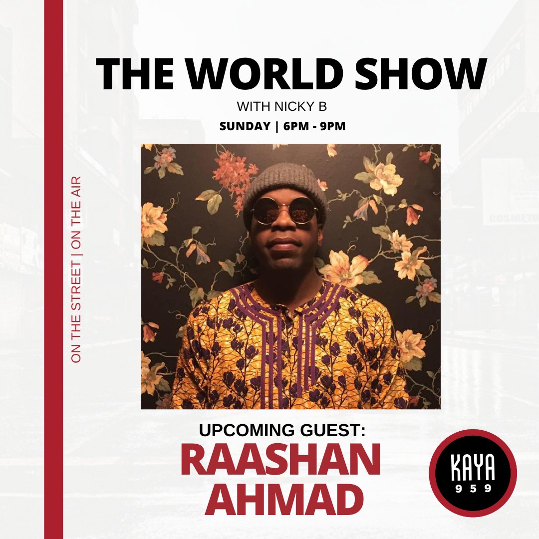Nicky Blumenfeld (@nickybglobal) on Twitter photo Tonight #TheWorldShowNickyB <a href="/KayaON959/">Kaya ON 959</a> talking the upcoming <a href="/PNYheritage/">Paris New York Heritage Festival</a> special guest conscious rapper DJ cultural activist <a href="/raashanahmad/">raashan ahmad</a>
He'll be a speaker at the festival’s #ConversationSessions Fri 04 March & performing Sat 05 March <a href="/VisitConHill/">Constitution Hill SA</a> ‘The Freedom Song Project’ Tonight #TheWorldShowNickyB <a href="/KayaON959/">Kaya ON 959</a> talking the upcoming <a href="/PNYheritage/">Paris New York Heritage Festival</a> special guest conscious rapper DJ cultural activist <a href="/raashanahmad/">raashan ahmad</a>
He'll be a speaker at the festival’s #ConversationSessions Fri 04 March & performing Sat 05 March <a href="/VisitConHill/">Constitution Hill SA</a> ‘The Freedom Song Project’