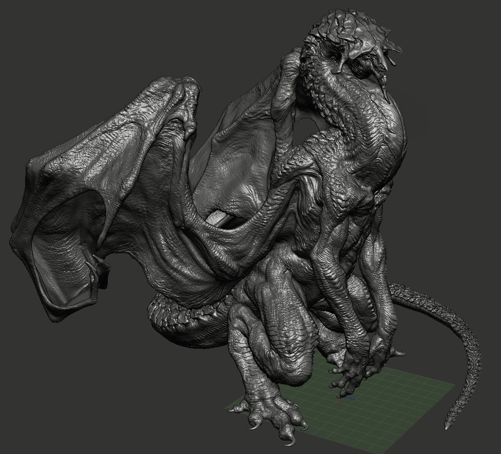 tnn_scaltinof's tweet photo. wip
スカルプトは終わったのでちょこっとポージングさせてみた https://t.co/qVFks6dED6
