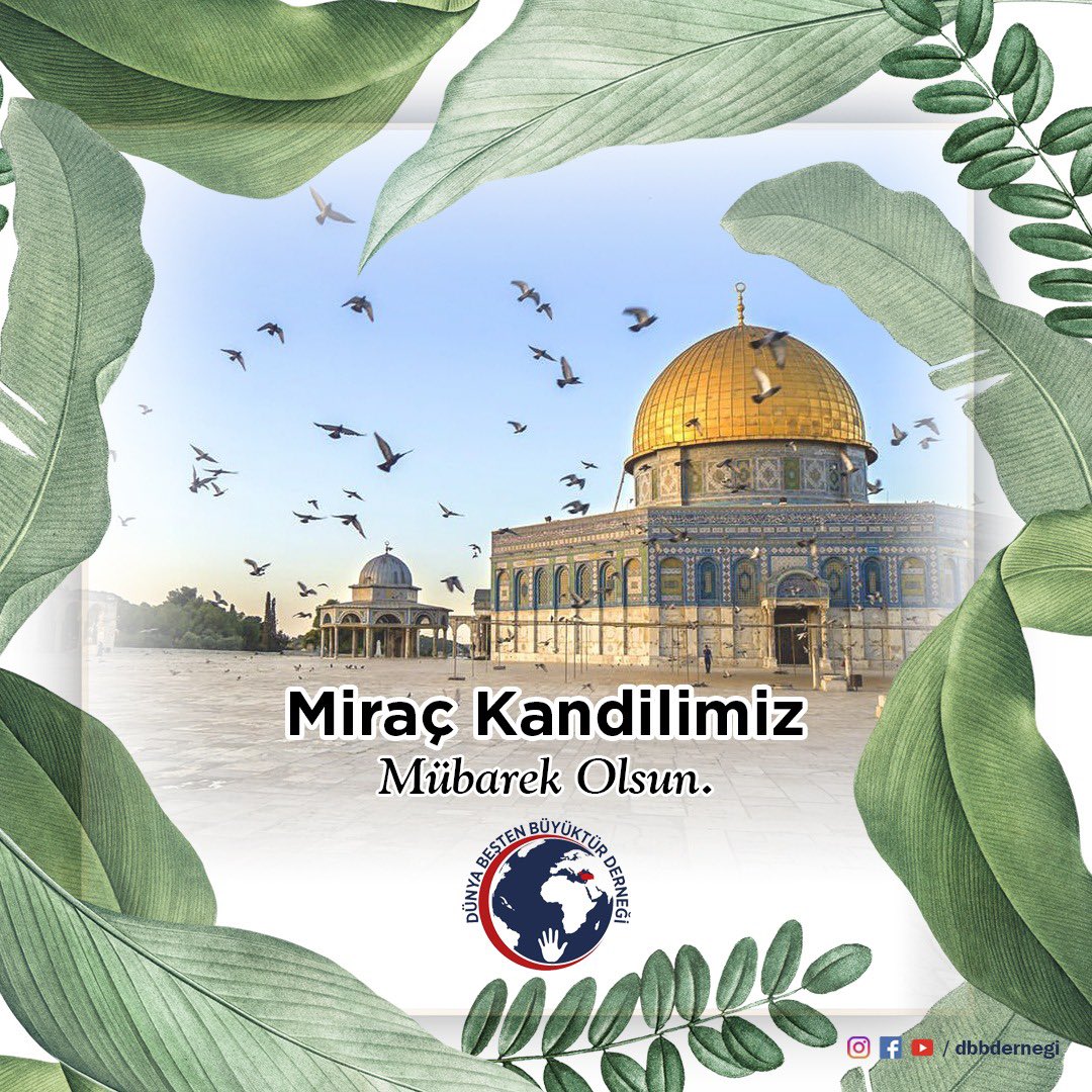 Aziz milletimizin ve İslam âleminin mübarek #MiracKandili’ni tebrik ediyor, bu gecenin tüm İslam âlemine ve dünyamıza hayırlar getirmesini, insanlığın barış ve hidayetine vesile olmasını Cenabı Hakk’tan niyaz ediyoruz.
#DünyaBeştenBüyüktür