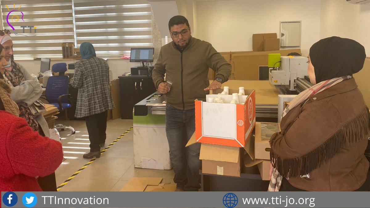TTInnovation's tweet photo. Our visit to National Packaging Center #Jopack where discussed importance of #packaging and labeling, types of #innovative packaging #solutions for our #startups.
#You_innovate2 #Circular_Economy_Incubator #entrepreneurs #Entrepreneurship #Jordan #TTi https://t.co/rd1FvGxEQV