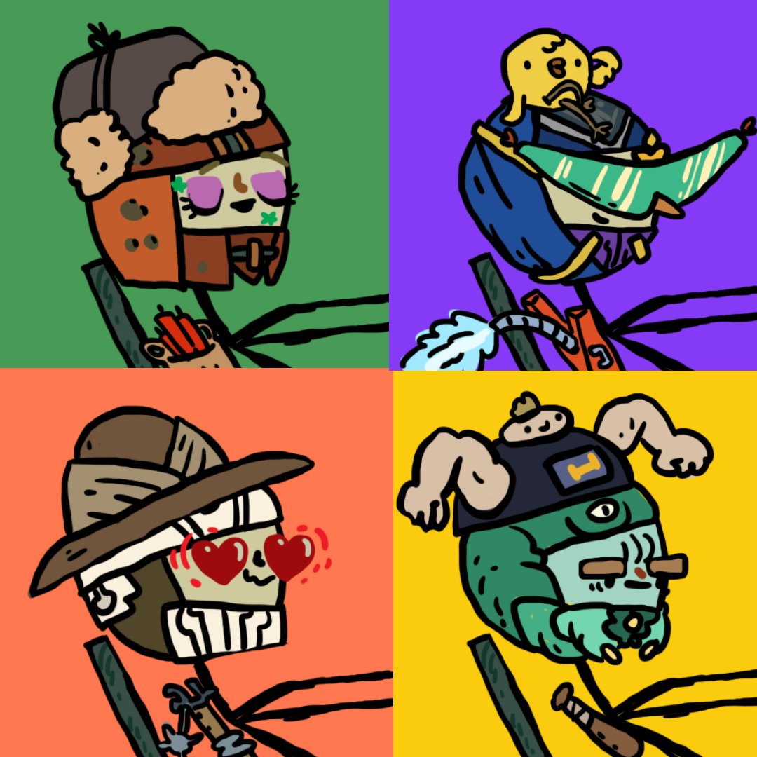 Ninja Mfers is a derivative of the mfers collection created by <a href="/sartoshi_nft/">@sartoshi_nft</a> whom we all know &amp; ♥️.

Ninja Mfers minting will be live today at 1PM EST &amp; will cost 100 $NST. (our utility token)

We are so ready for the Ninja Mfers!! 🔥 are you?! #ninjamfers