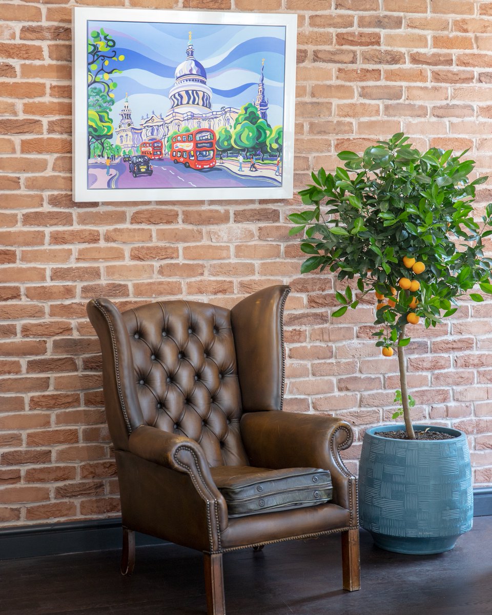 'St Paul's in the Summer' - <a href="/SarahFosseArt/">Sarah Fosse</a> We love Sarah's colour palette and unique painting style. The bold and distorted cityscapes Sarah paints never fail to make us smile.⁠⁠ Take a look at our website for more stunning originals and limited editions from <a href="/SarahFosseArt/">Sarah Fosse</a>