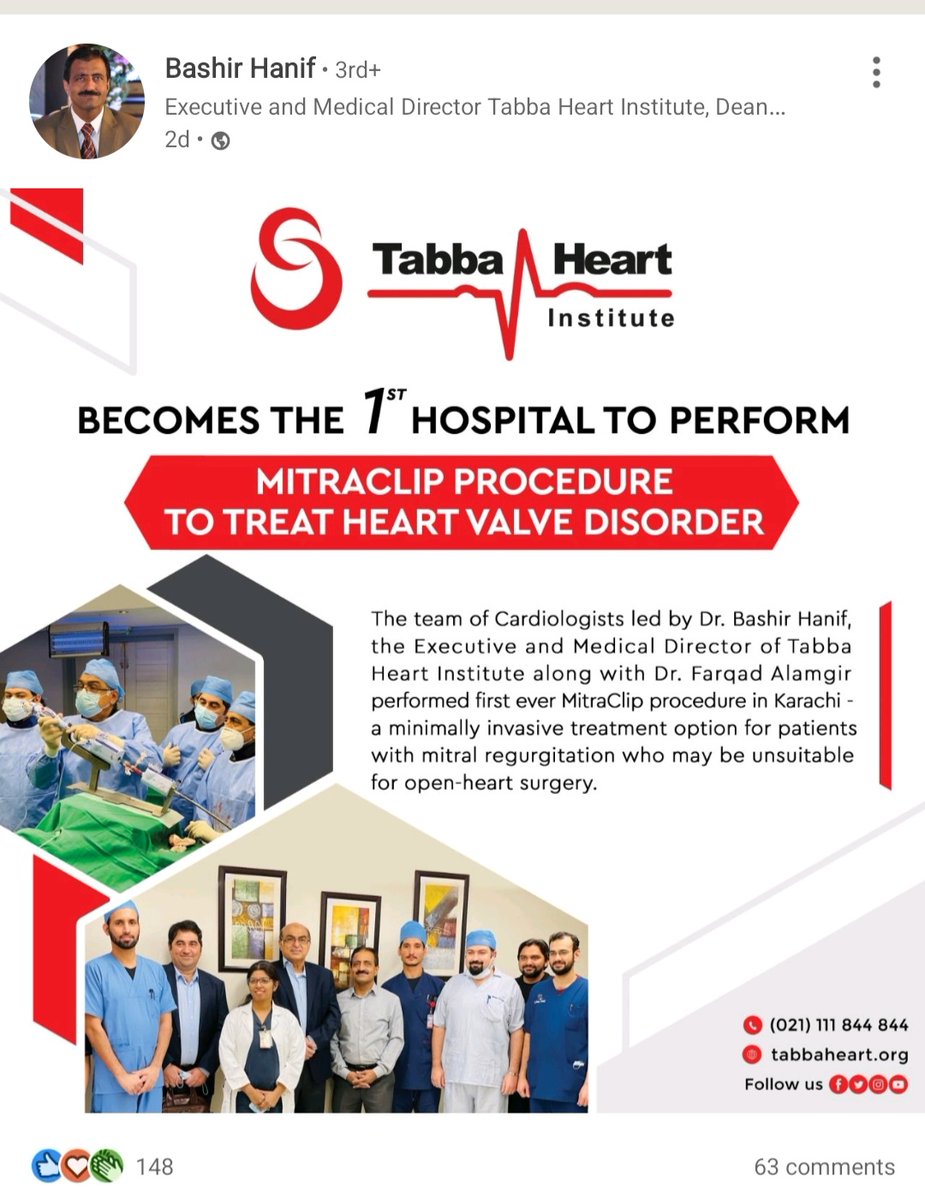 SameenQasim's tweet photo. Thread: Doctor negligence, #DrBashirHanif @Tabba_Heart // Moments after we laid to rest our beautiful aunt, only 55yrs old deceased from Post-Op complications, Dr #BashirHanif, &amp; his team of doctors at #TabbaHeartInstitute celebrated the moment they became Pakistan's First https://t.co/YwsKRdzHkK