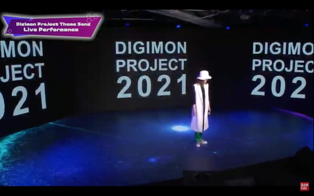 Digimon_Freaks's tweet photo. #DIGIMONCON
#YukoTakahashi interpretando el tema de #DigimonProject.
#Digimon https://t.co/bviI9ZTr6M